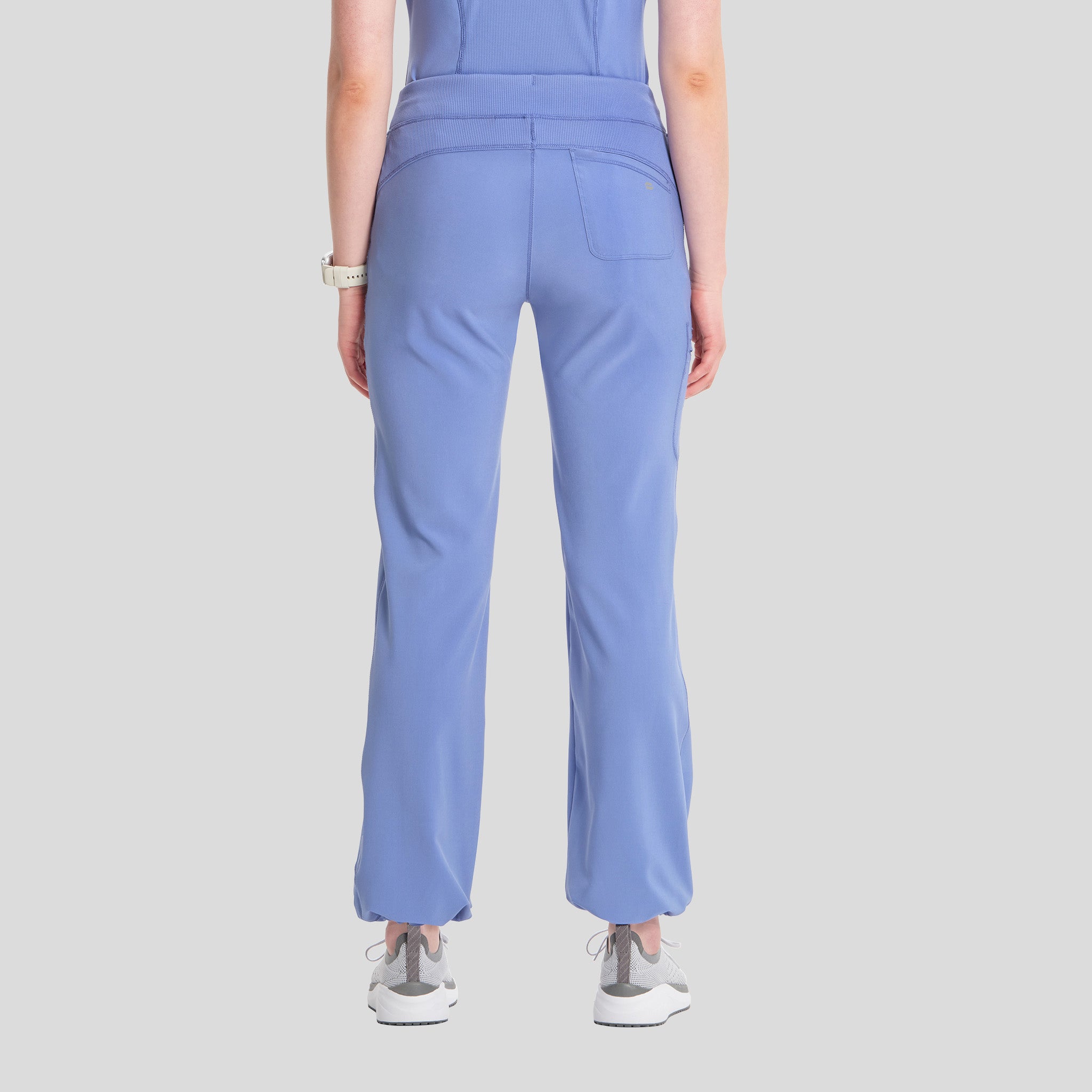 Rib Knit Drawstring Waist Scrub Pant | Ciel